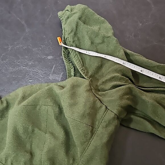 Reformation Womens Green mini dress long sleeves size 6 peasant cottage boho - Picture 9 of 10